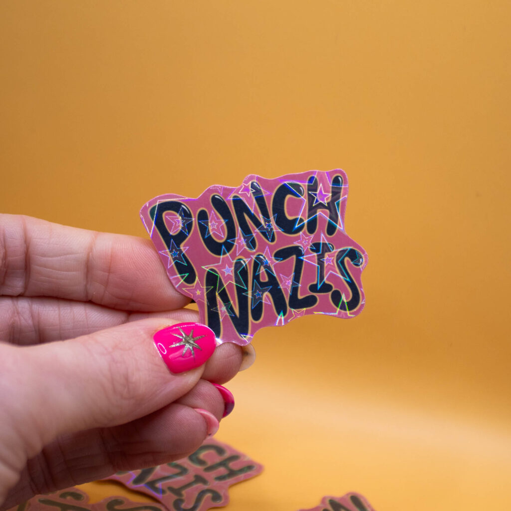 Punch Nazis Sticker - Sigil Stickers