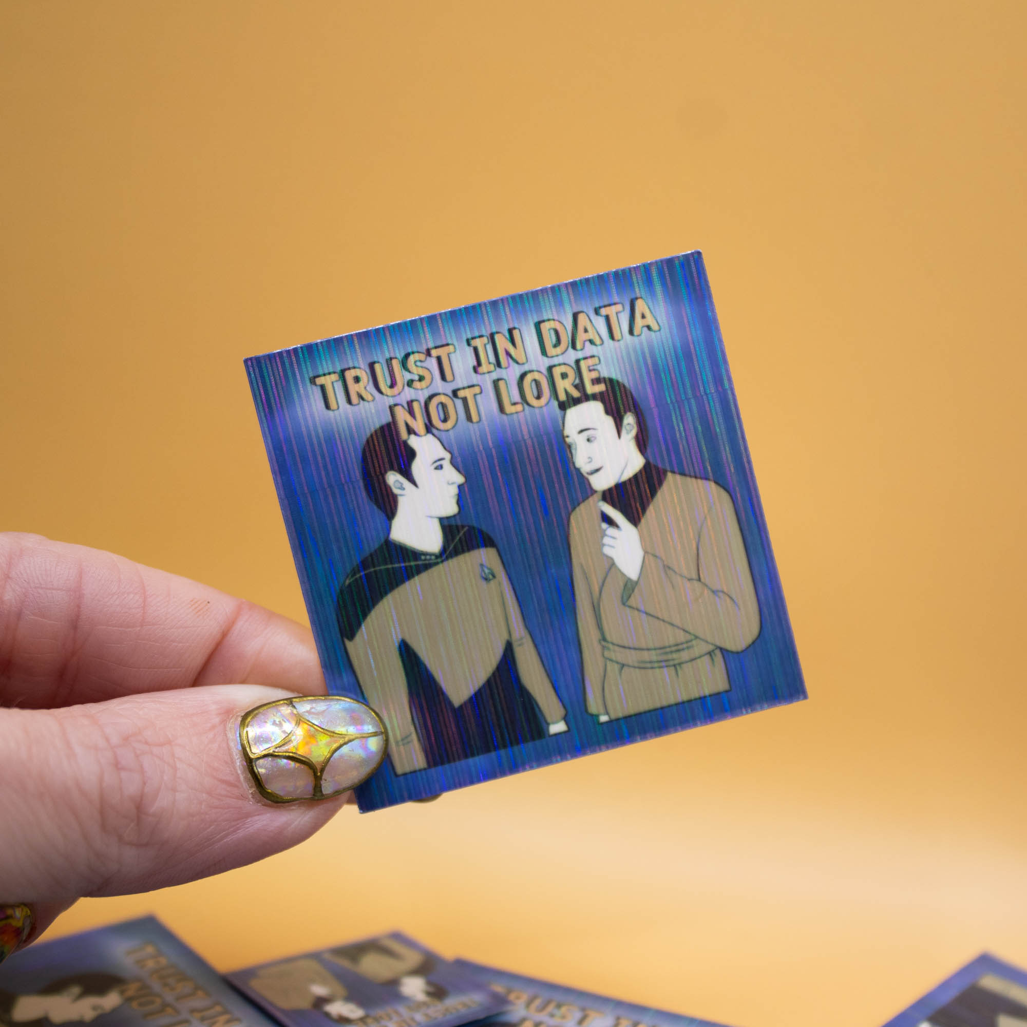 Trust In Data Not Lore Sticker