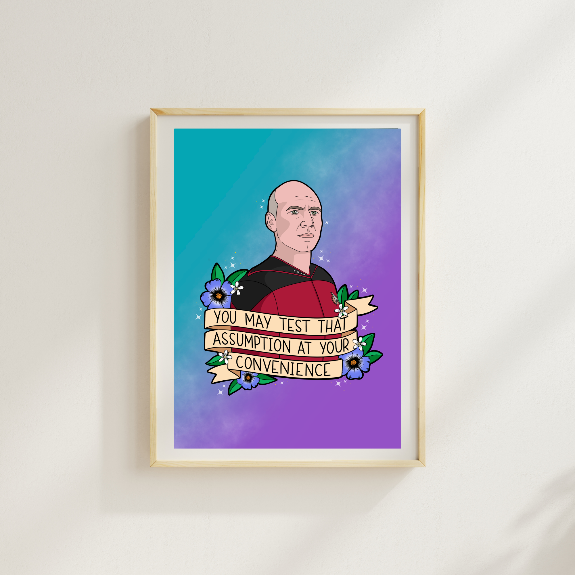 Picard Bridge Crew Art Print